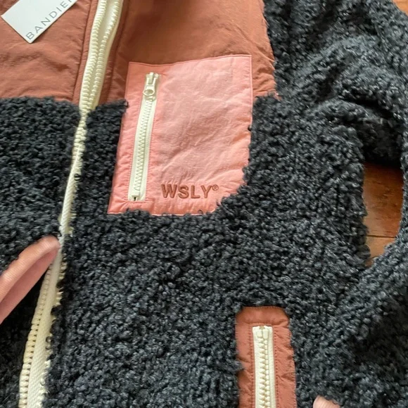 WSLY Black and Tan Sherpa Jacket